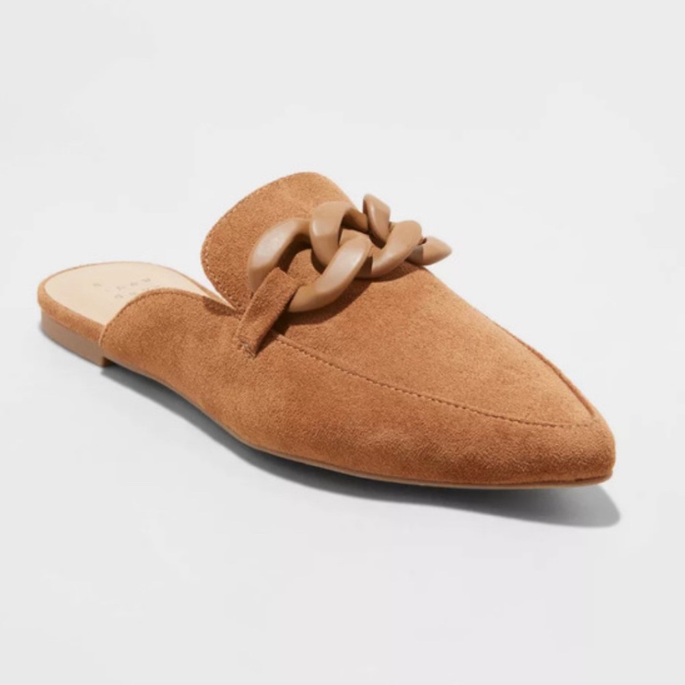 Slip-on mule flats